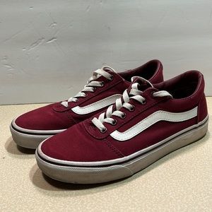 Women’s maroon vans sneakers